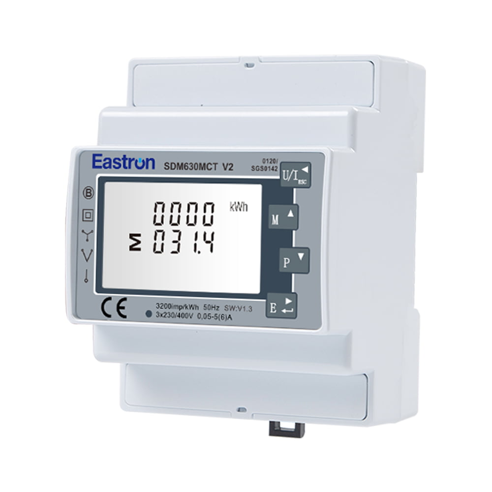 MID Approved CT Type Din Rail Three Phase Multi-function Solar PV /Zero Export Meter for PV Metering