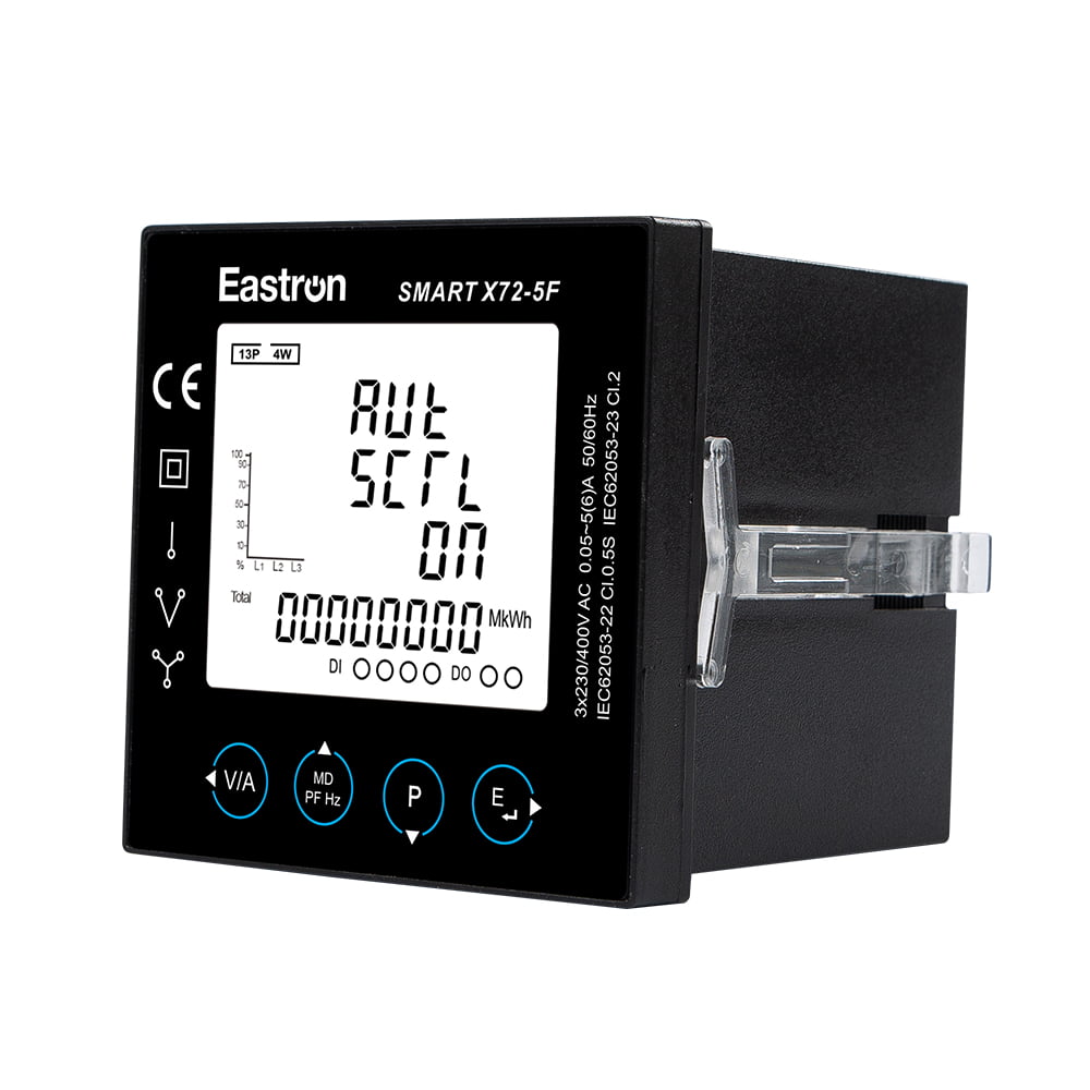 RS485 Modbus 72x72 Panel Mounted Multi-function Power Analyzer