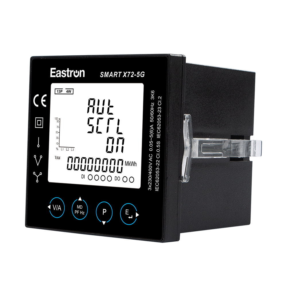 DI/DO RS485 Modbus 72x72 Panel Mounted Multi-function Power Analyzer