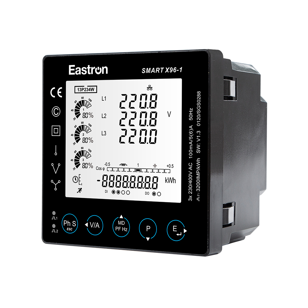 MID RJ CT Type Three Phase Panel Mounted Multi-function Panel Meter for Electricity Distribution