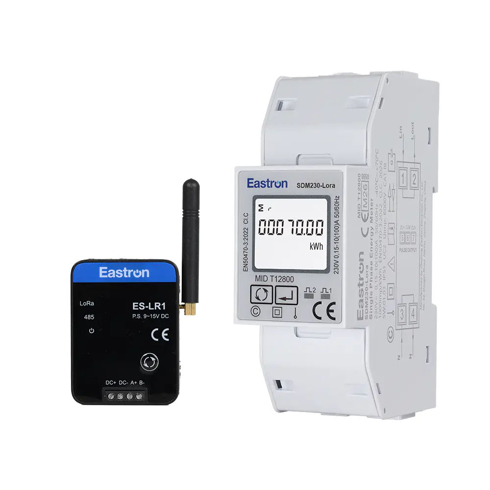 100A Direct Load LoRa Point-to-Point Din Rail Single Phase Multi-function Energy Meter 
