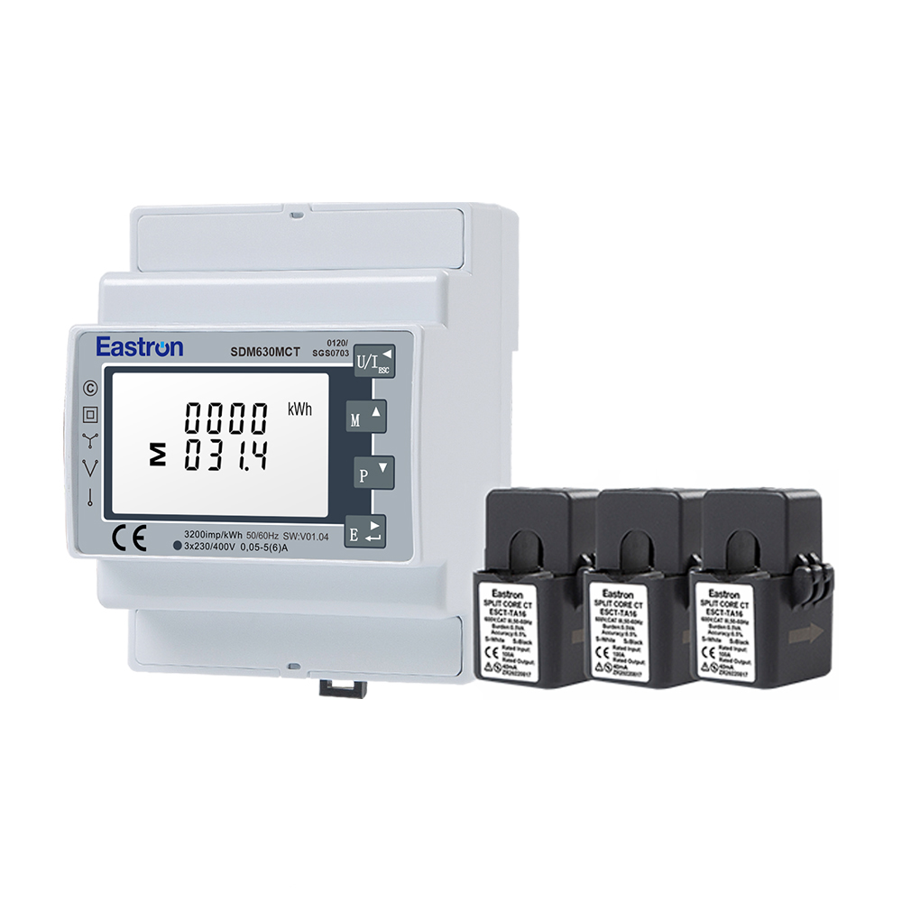MID/UL CT Type Din Rail Three Phase Multi-function Energy Meter for EV Charging Metering