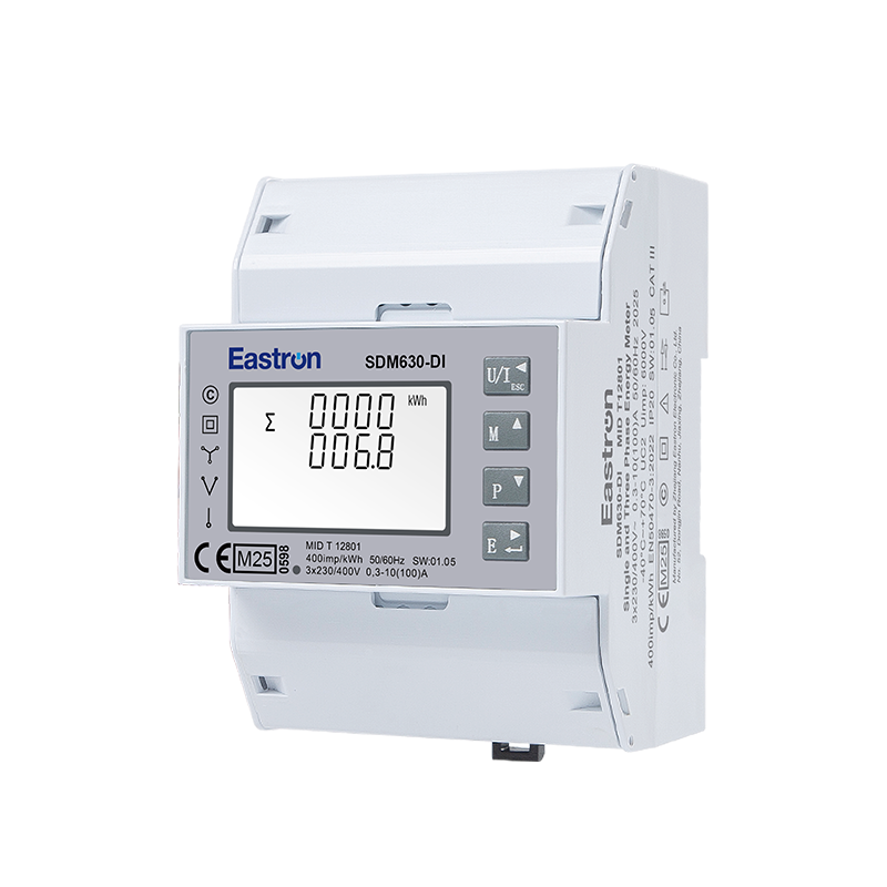 MID & UL Approved Three Phase Din Rail Type Multi-function Energy Meter for EV Charging Metering