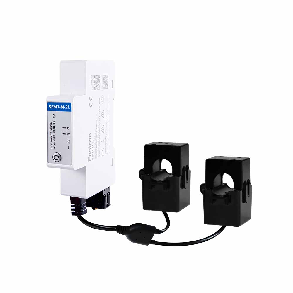 CT Type RS485 Dual-channel Single Phase Din Rail Energy Meter for PV Metering