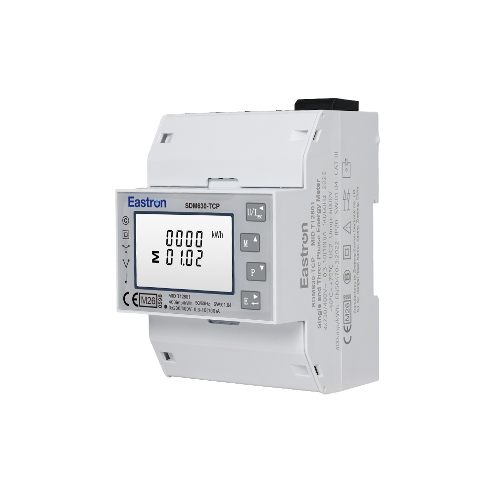 MID & UL Approved Ethernet Din Rail Three Phase Energy Meter for EV Charging Metering